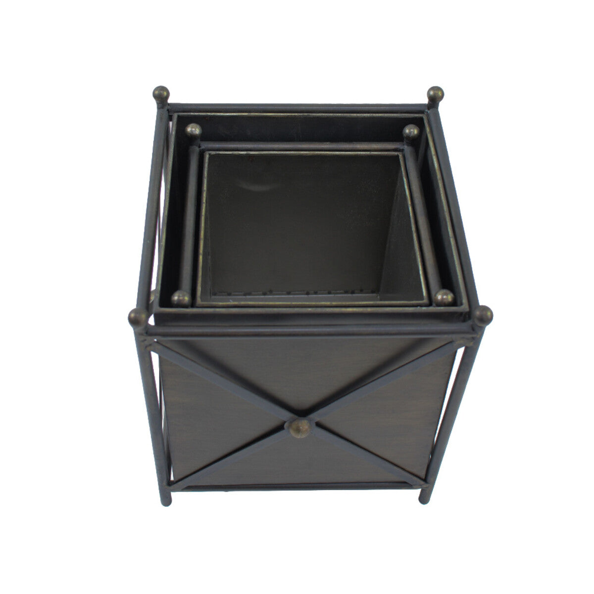 Hudson Bronze Duo Set Planter Boxes