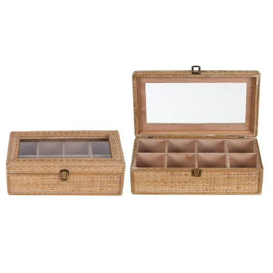 Rayna Rattan Jewellery Storage Box