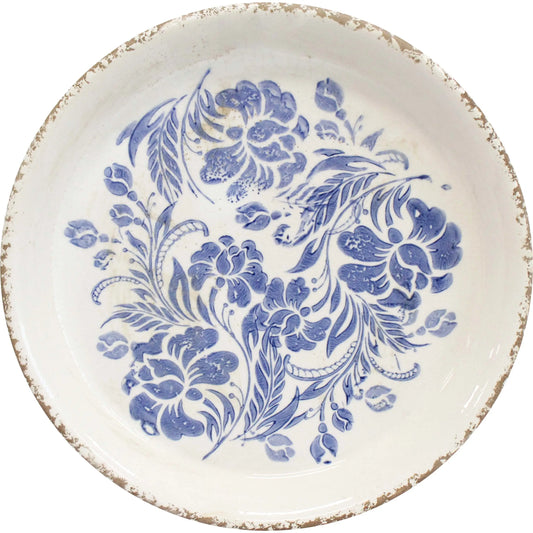 Vintage Blue Fleur Plate