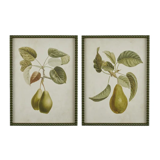 Pyrus Glass Framed Duo Set - Pear