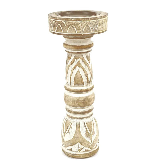 Nyala Handcrafted Wooden Candleholder