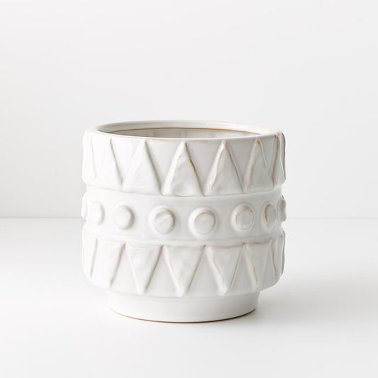 White Jadelo Planter Pot