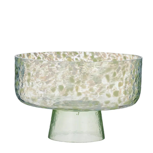 Sierra "Matcha" Glass Footed Bowl