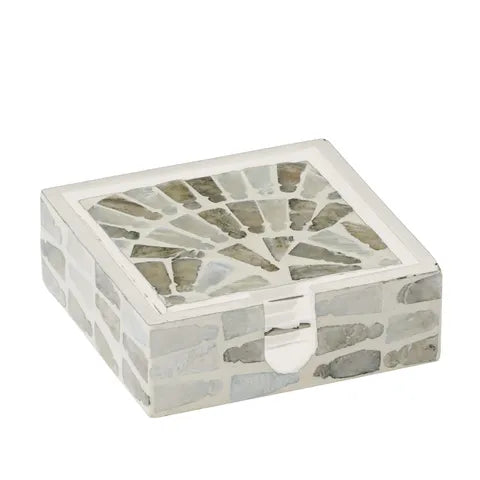 Aria Set of 6 Capiz Inlay Coasters