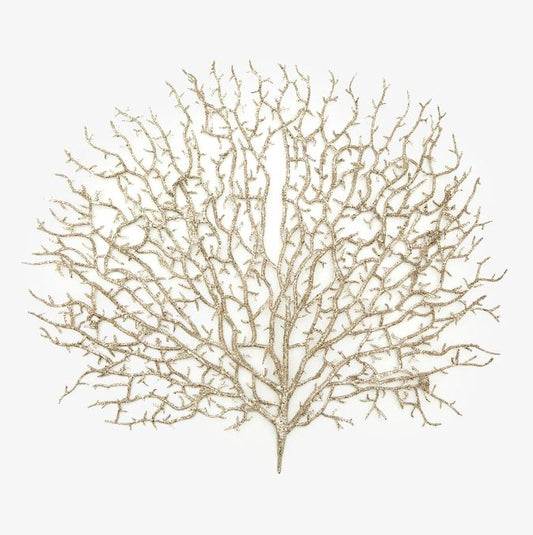 Artificial Sea Fan Coral Plant - Gold