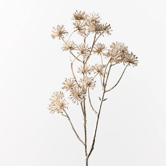 Aralia Metallic Spray 45cm Stem