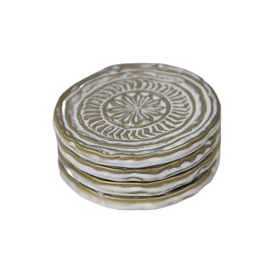 Indira Set Of 4 Ceramic Coasters