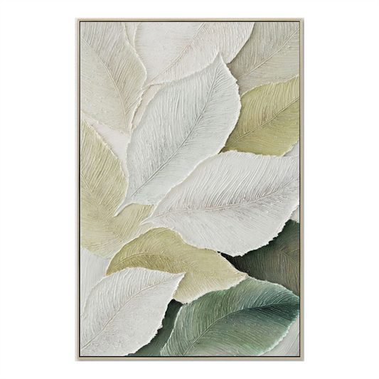 Verdure Textured Leaf Art