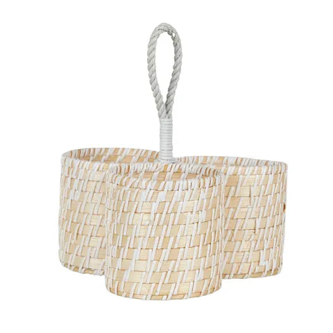 Tulum Rattan Trio Bottle Holder