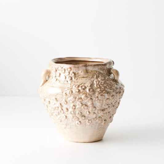 Honora Tan Barnacle Urn Pot - Small