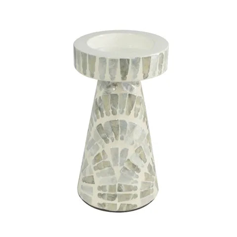 Aria Capiz Inlay Candle Holder