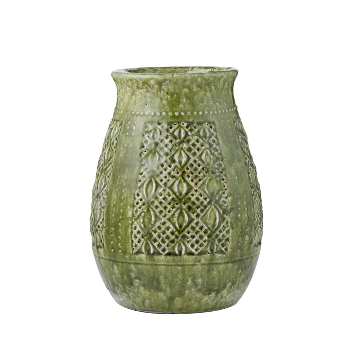Siracusa Ceramic Vase - Green