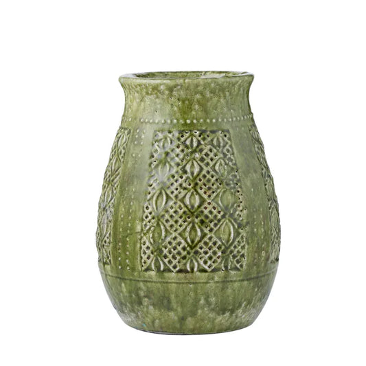 Siracusa Ceramic Vase - Green