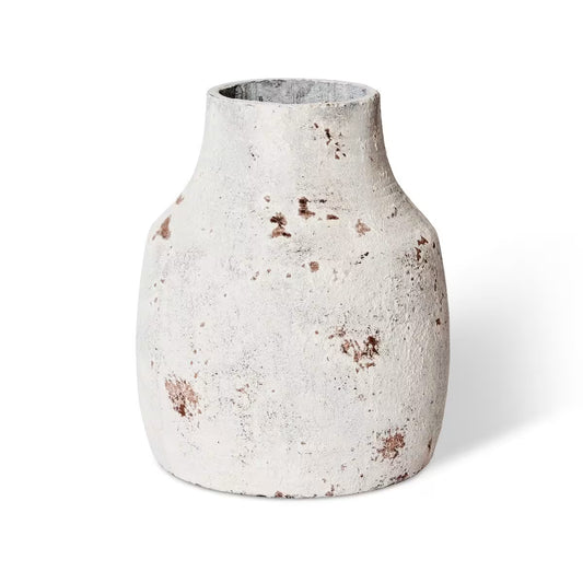Monroe Large Vase - White/Grey