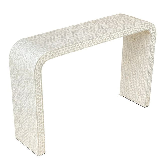 Moonlit Pearl Inlay Console Table