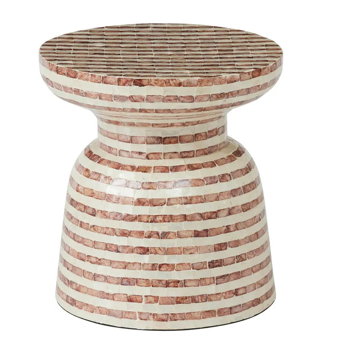 Marconi Inlay Stool - Russet
