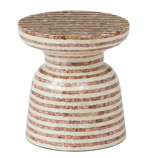 Marconi Inlay Stool - Russet