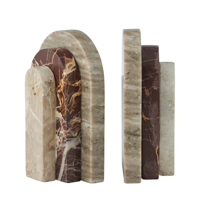 Alberto Set of 2 Marble Bookends